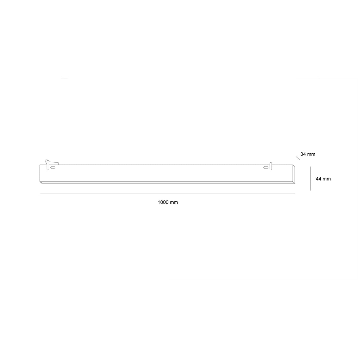 Линейно LED тяло Band Belt | 20W | 100cm | 3000K