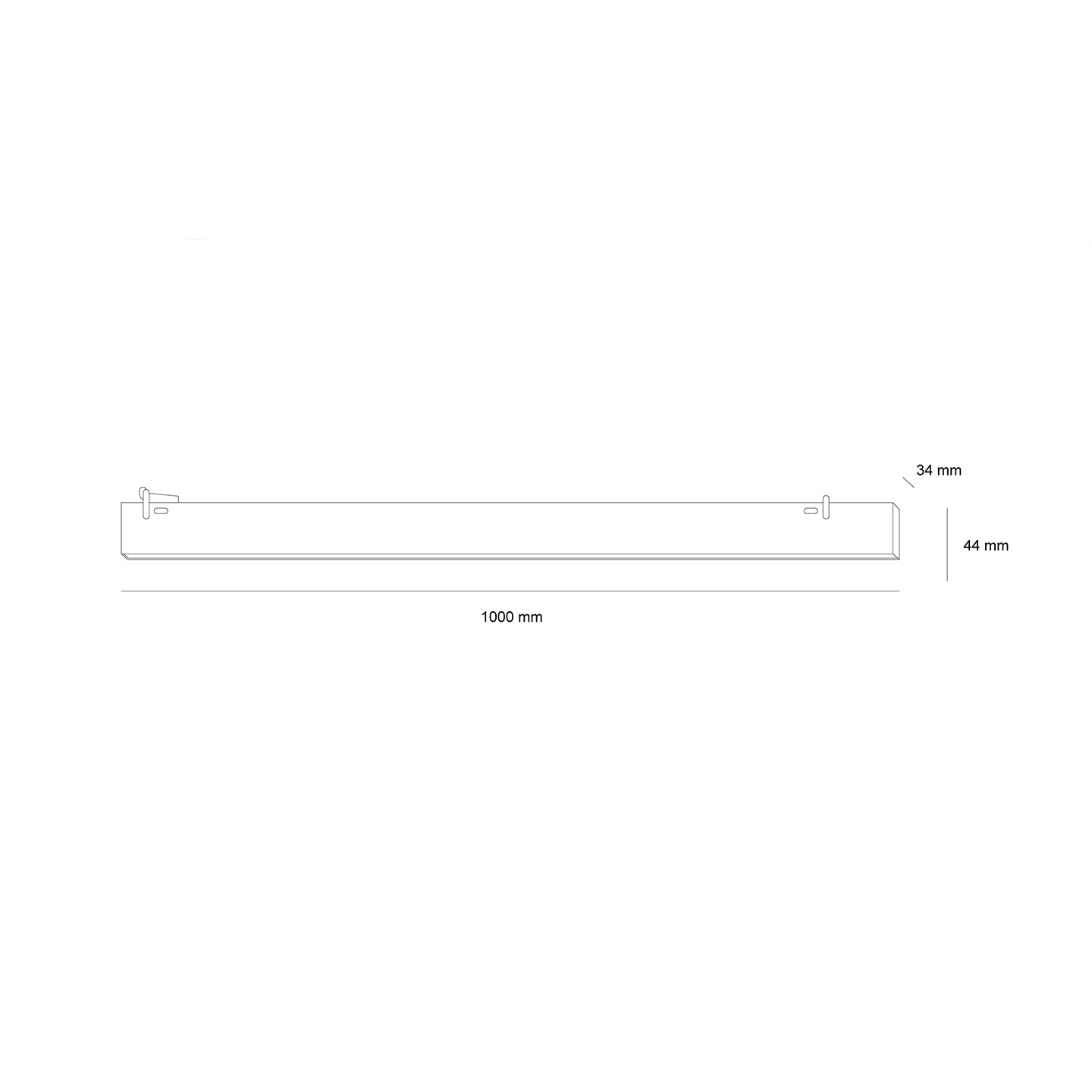 Линейно LED тяло Band Belt | 20W | 100cm | 3000K