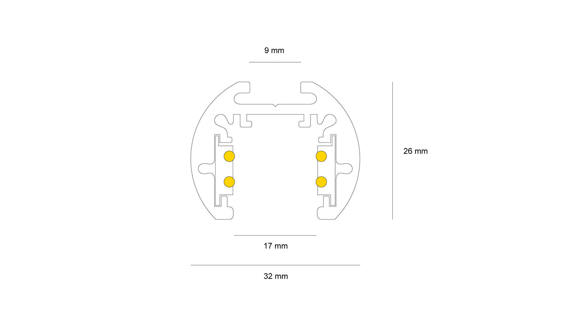 Магнитно-релсова LED система Multitrack 23mm