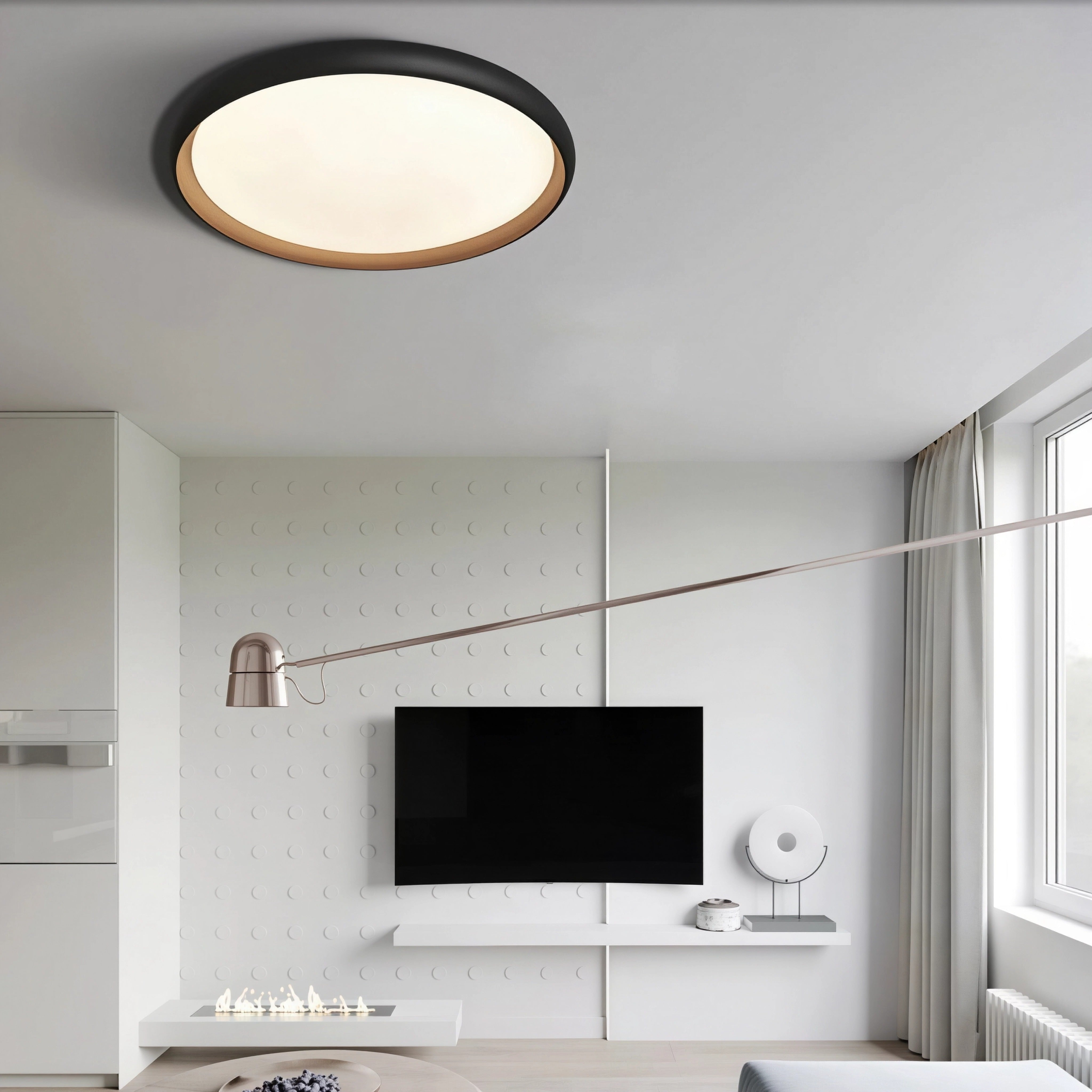 LED плафониера Gruss | Златно-черен | 48W | 3000K