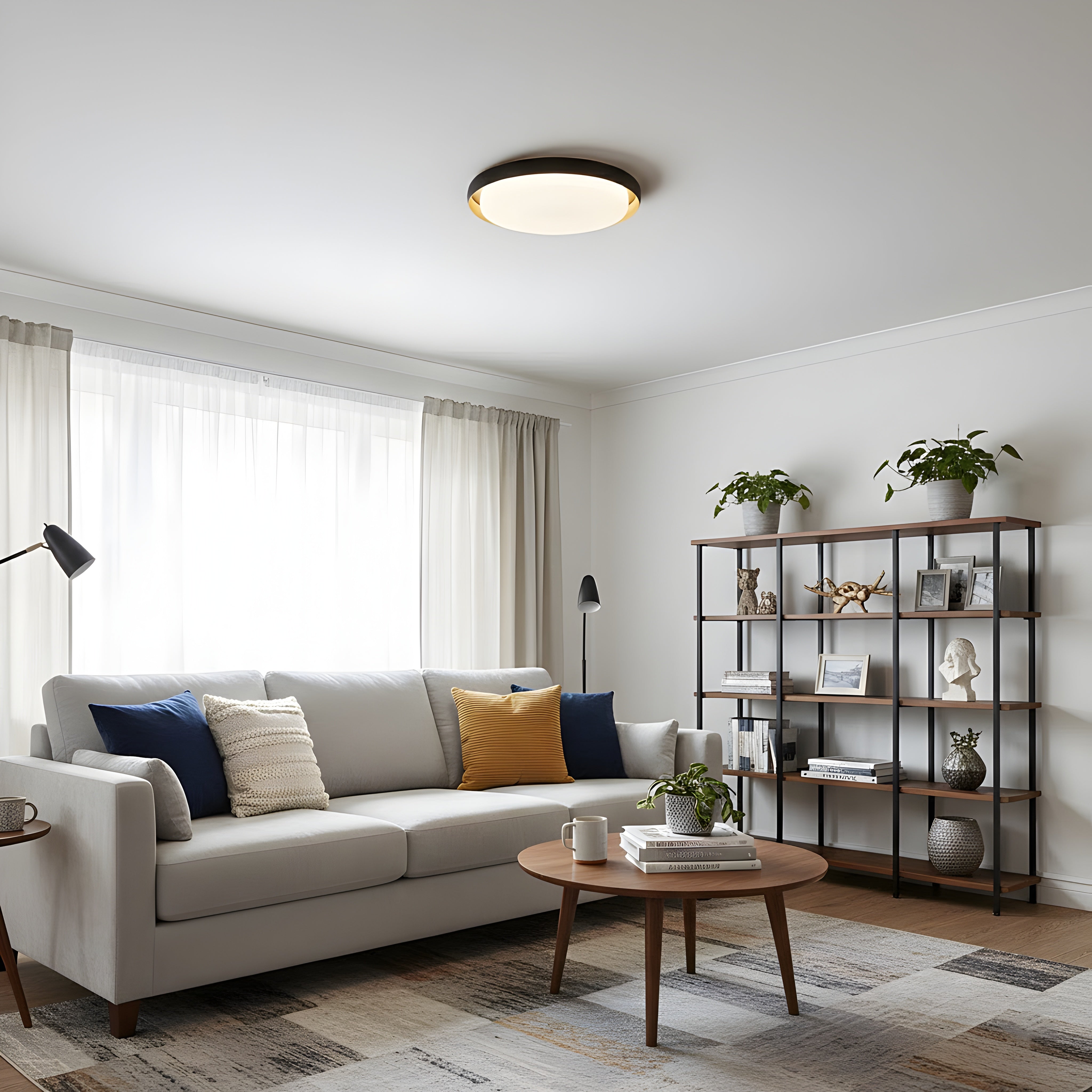 LED плафониера Gruss | Златно-черен | 48W | 3000K