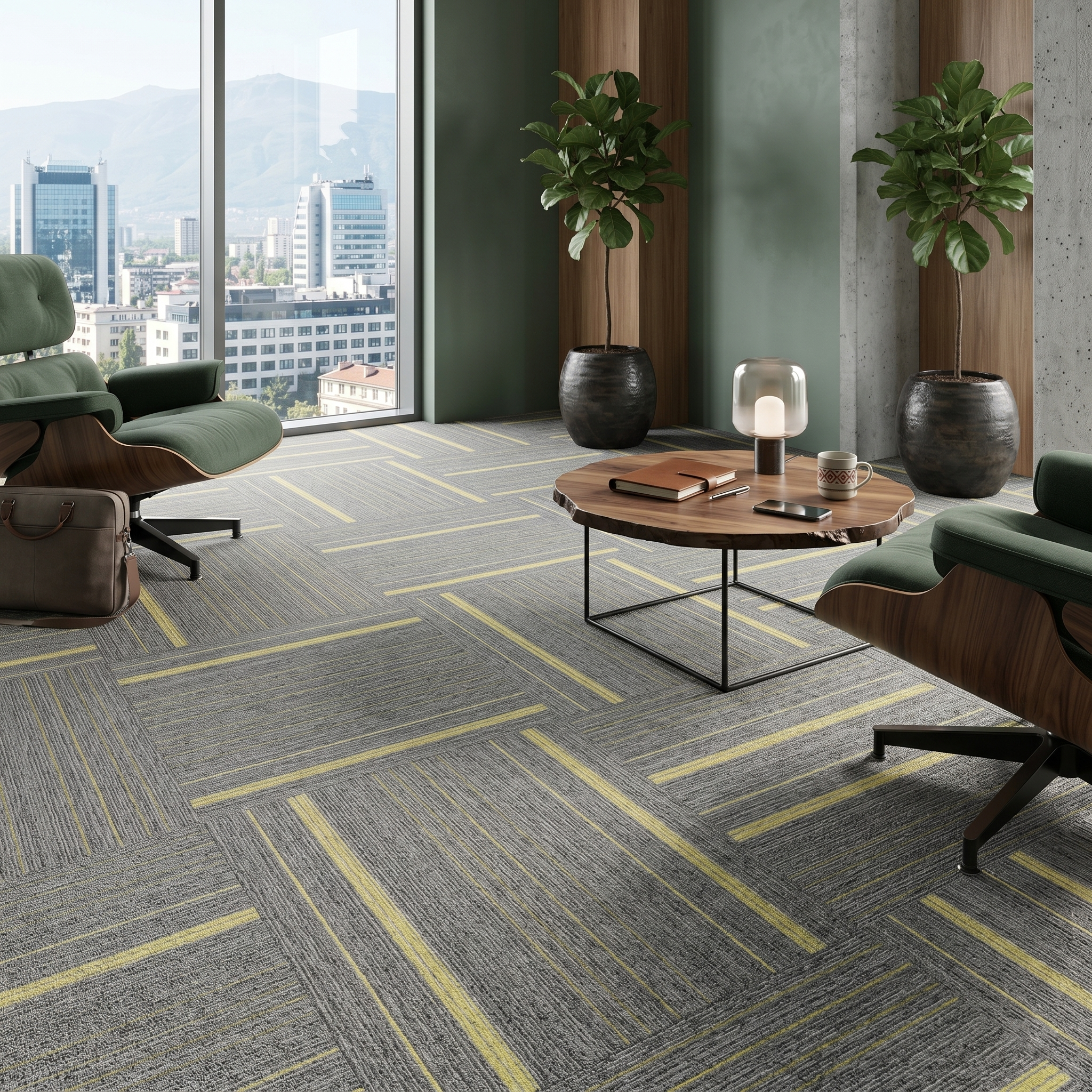 Мокетни плочи Grey Yellow | Сиво-жълти | 100x25cm