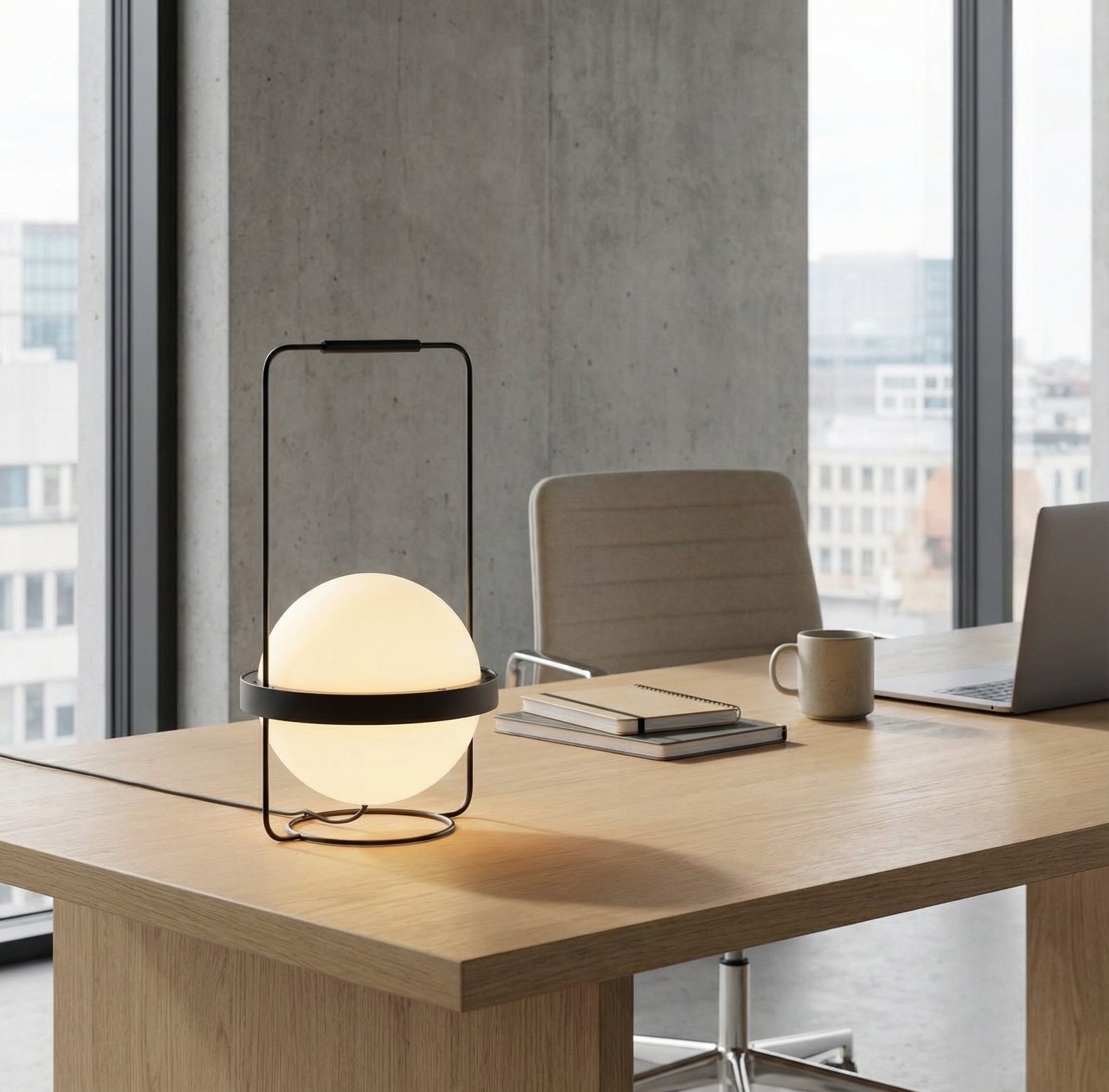 Настолна LED лампа Astro Table | Планета | 12W | Черна