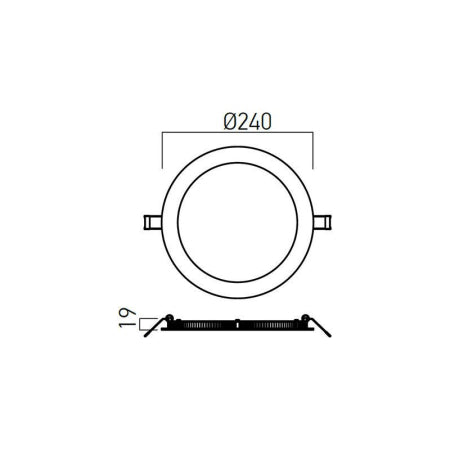 LED панел xflat_round