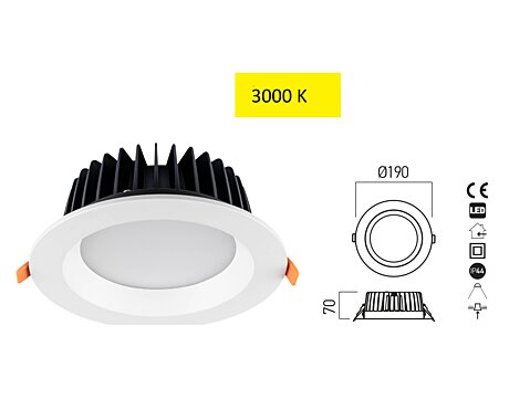 Вградено осветително тяло 30W LED светло MA10WW