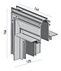 Рохова спойка 90° за XTRIM M RECESSED