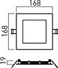 Панел Arelux xflat_square FTQ168WW MWH