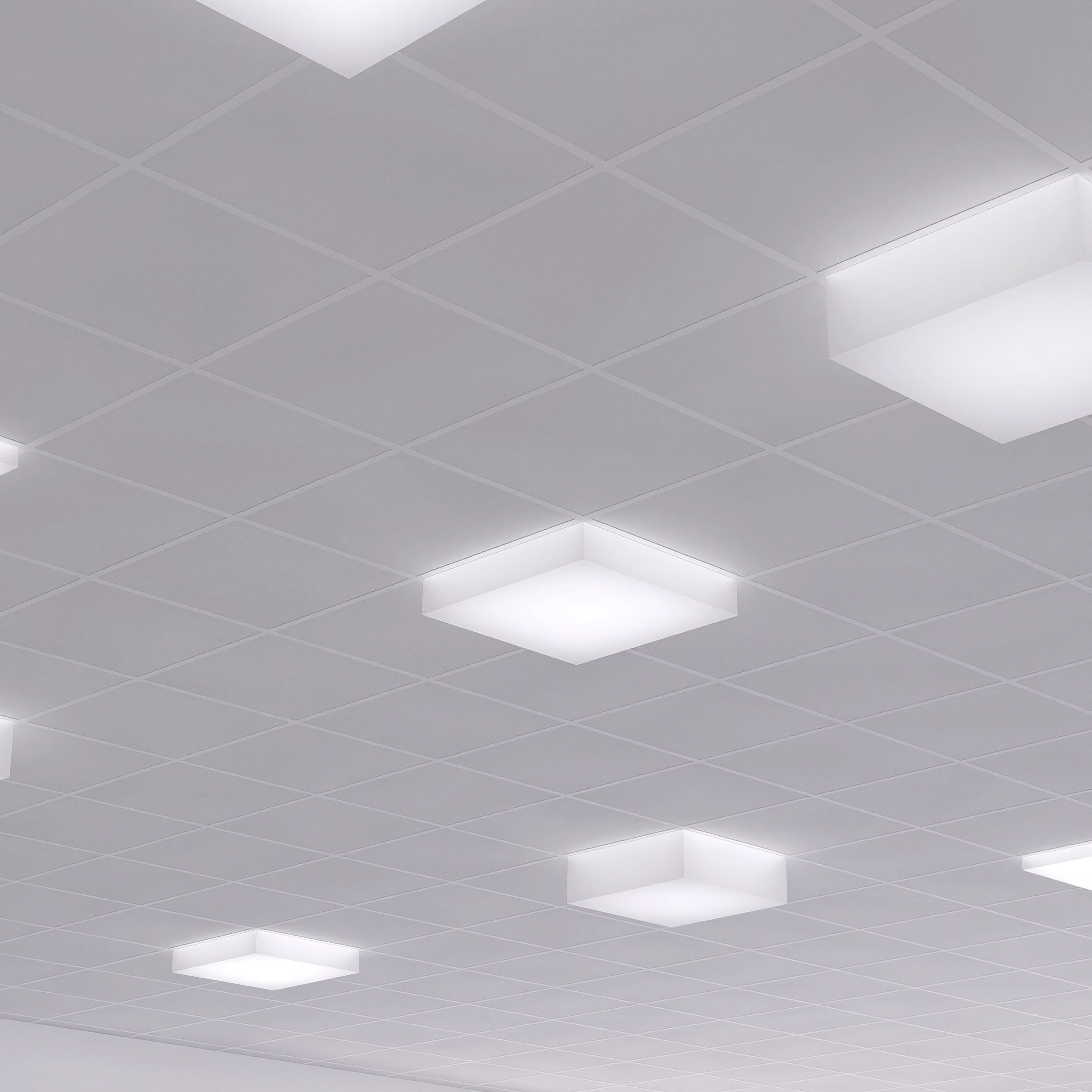 Рамка Lens за открит монтаж на LED панел Anna 60x60 | Алуминиева