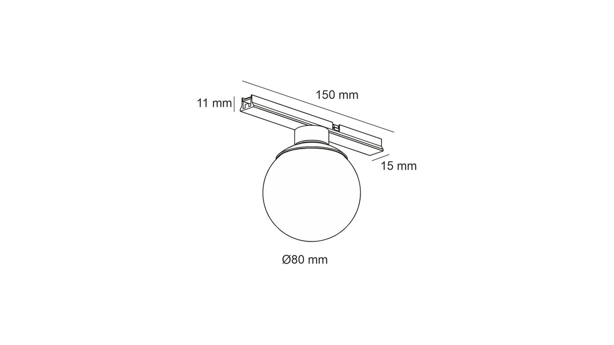 Сферичен LED модул Ball Magnet за шина 15PCB ВМ