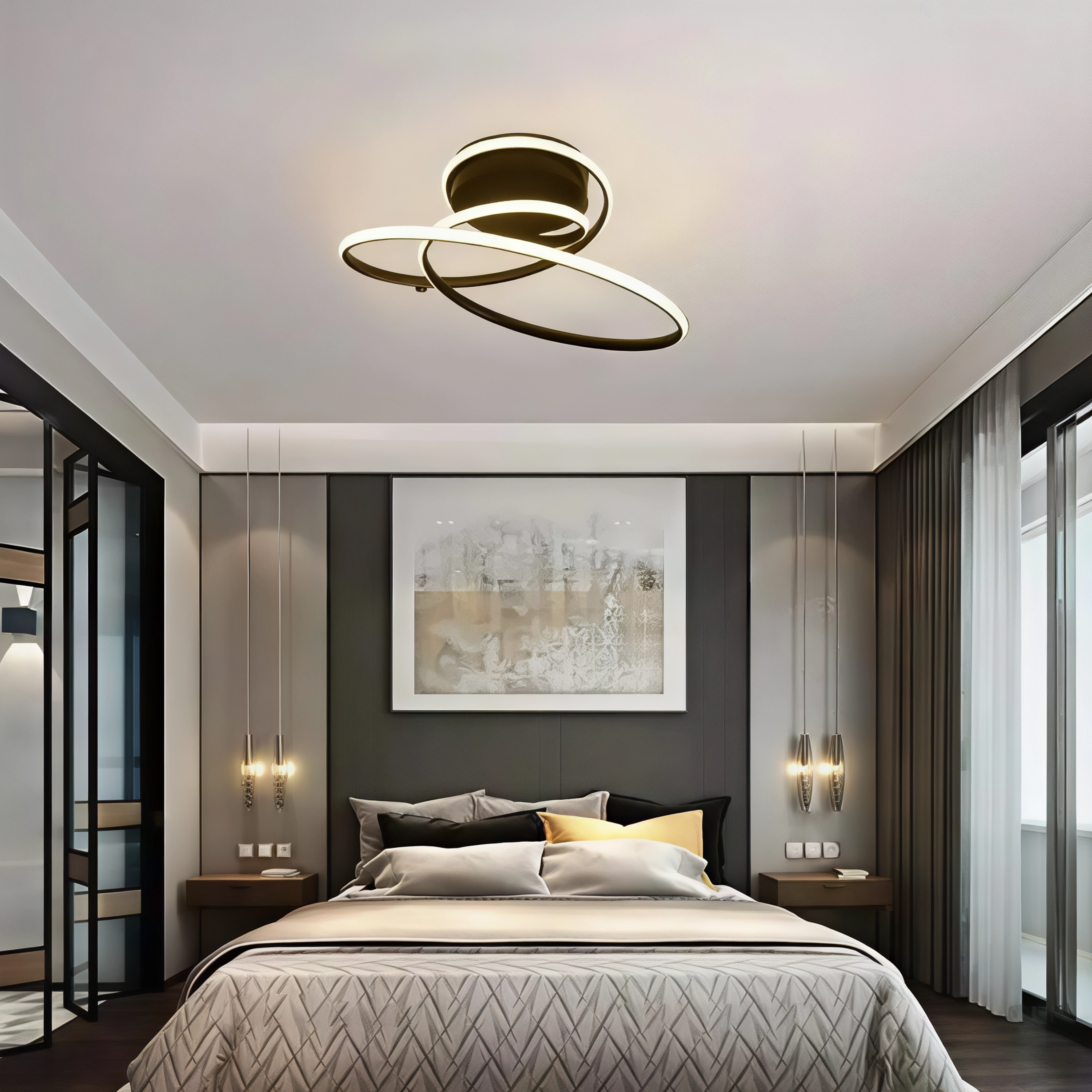Спирален LED плафон Spiral C | 3-CCT | 40W | Матово бял