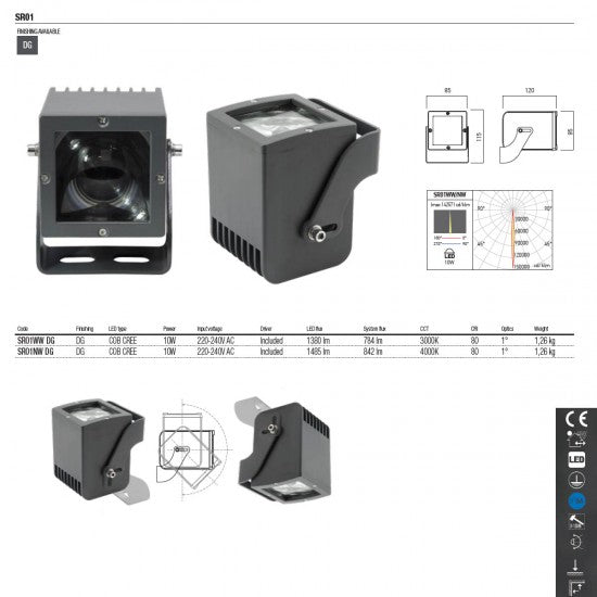 Прожектор Arelux SR01WW DG