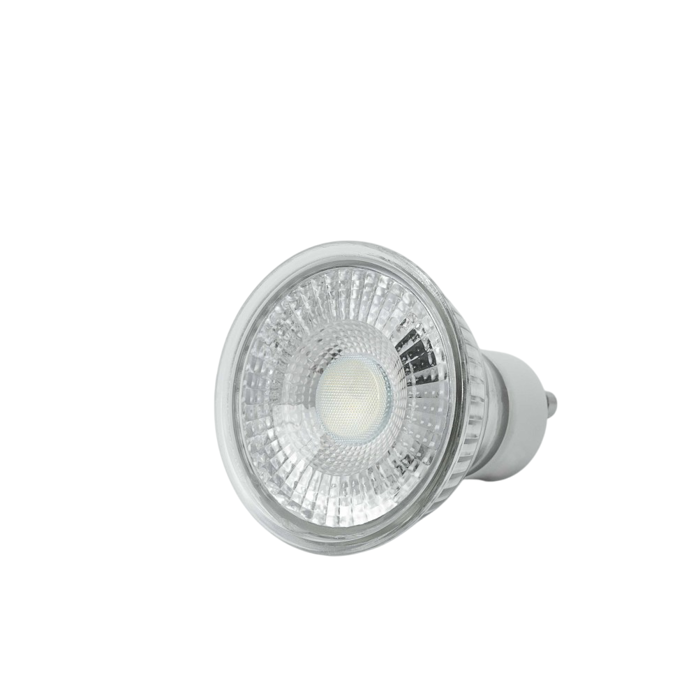Стъклена LED крушка GU10 5W с тесен ъгъл 38° 3000K/4000K