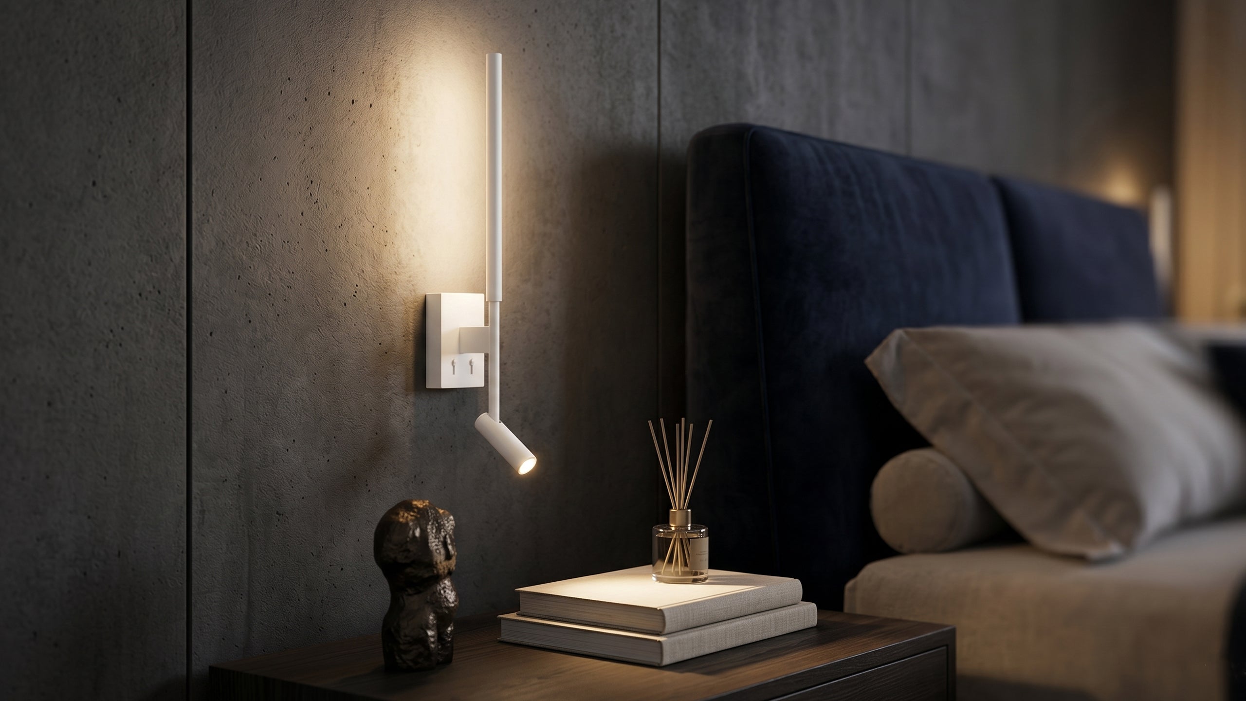 Стенен LED аплик Twin SQ | 3W+6W | 3000K