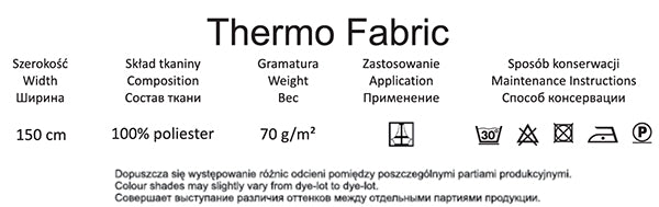 Thermo – thermal insulation fabrics