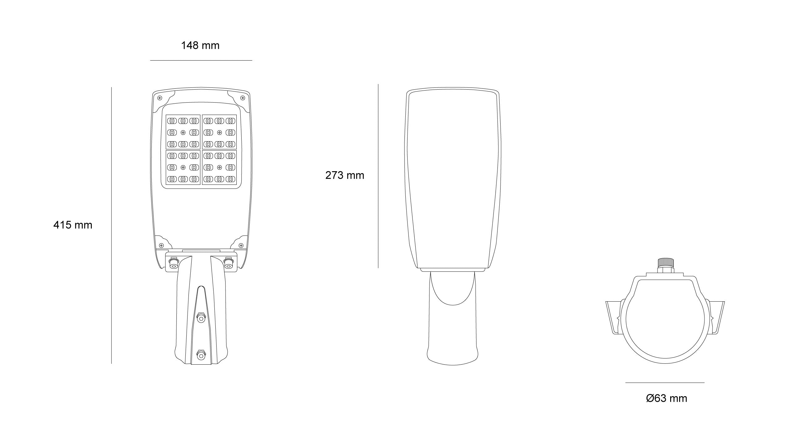 Улично LED осветително тяло Falcon | IP66 | 4000K