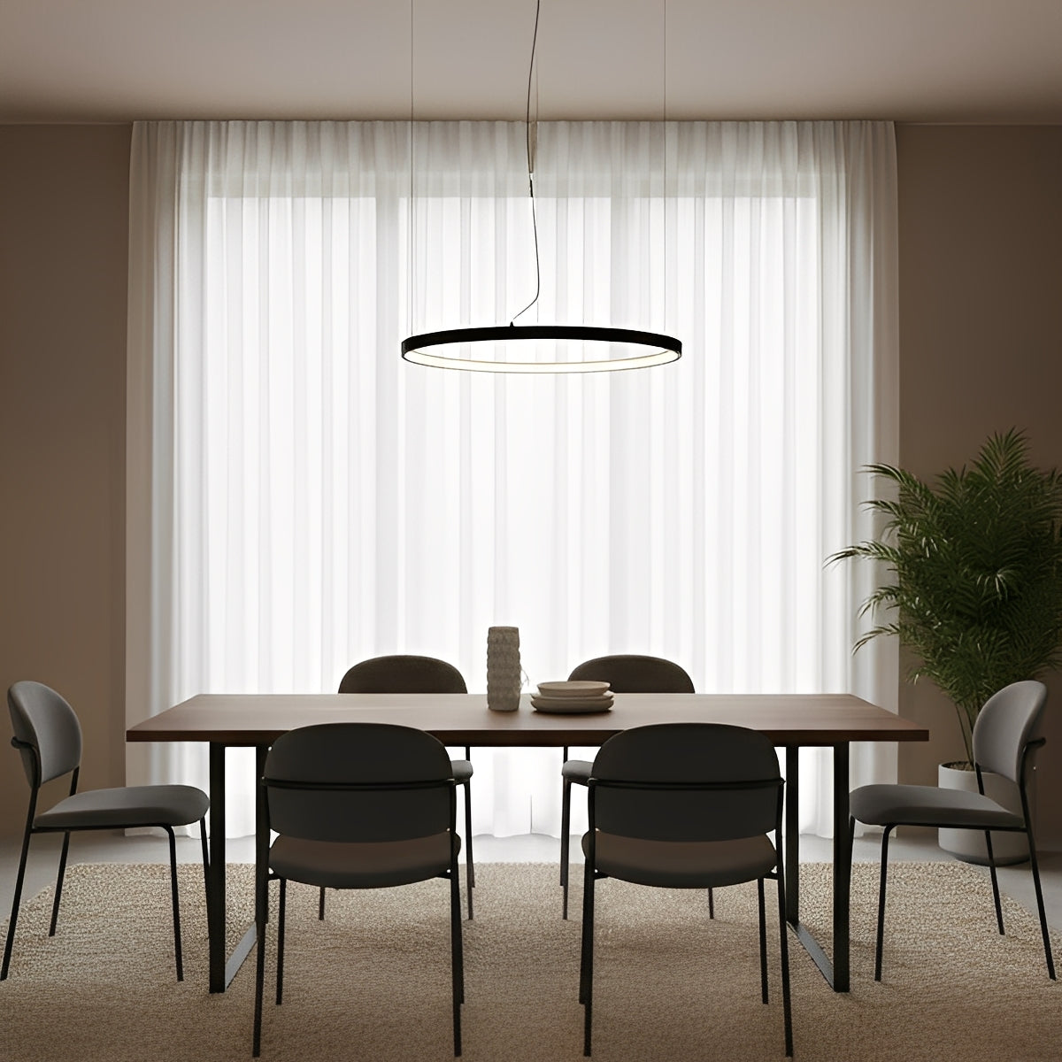 Висящ кръгъл LED полилей Ringo – Ø659 mm, 3000K, 30W
