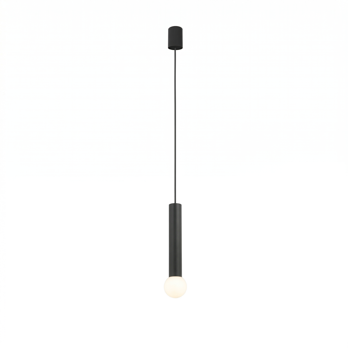 Висящ LED пендел Baton Black M | 130cm | Черен | 10W | E27