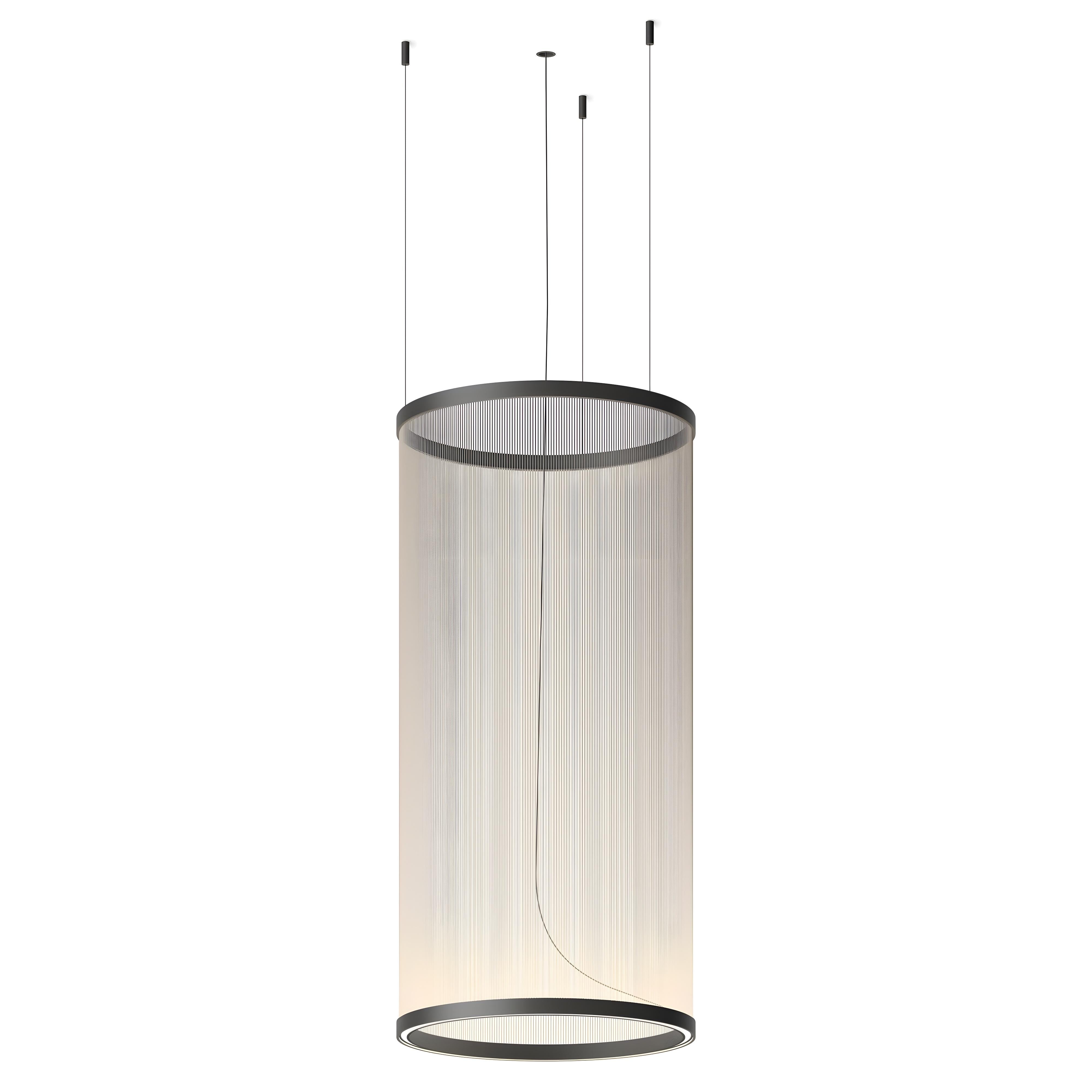 Висящ LED пендел Verto S | Цилиндричен | 20W | 3000K | Черен