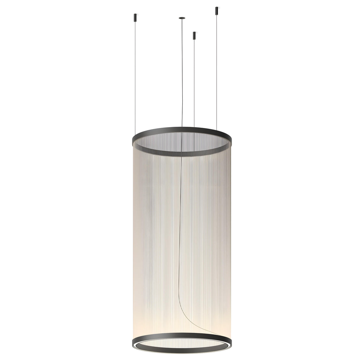 Висящ LED пендел Verto S | Цилиндричен | 20W | 3000K | Черен