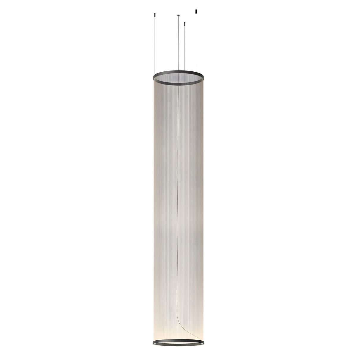 Висящ LED пендел Verto L | Цилиндричен | 20W | 3000K | Черен