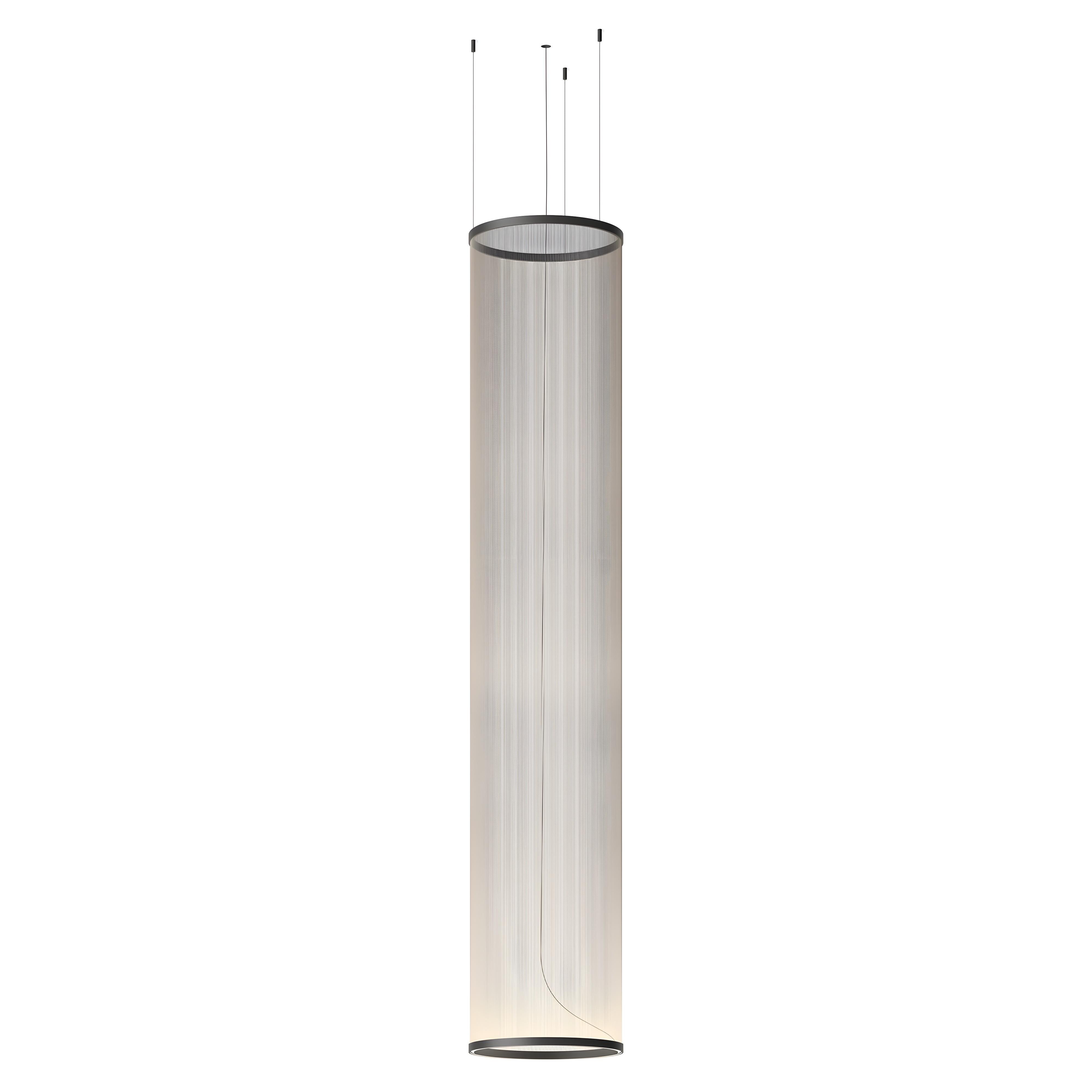 Висящ LED пендел Verto L | Цилиндричен | 20W | 3000K | Черен