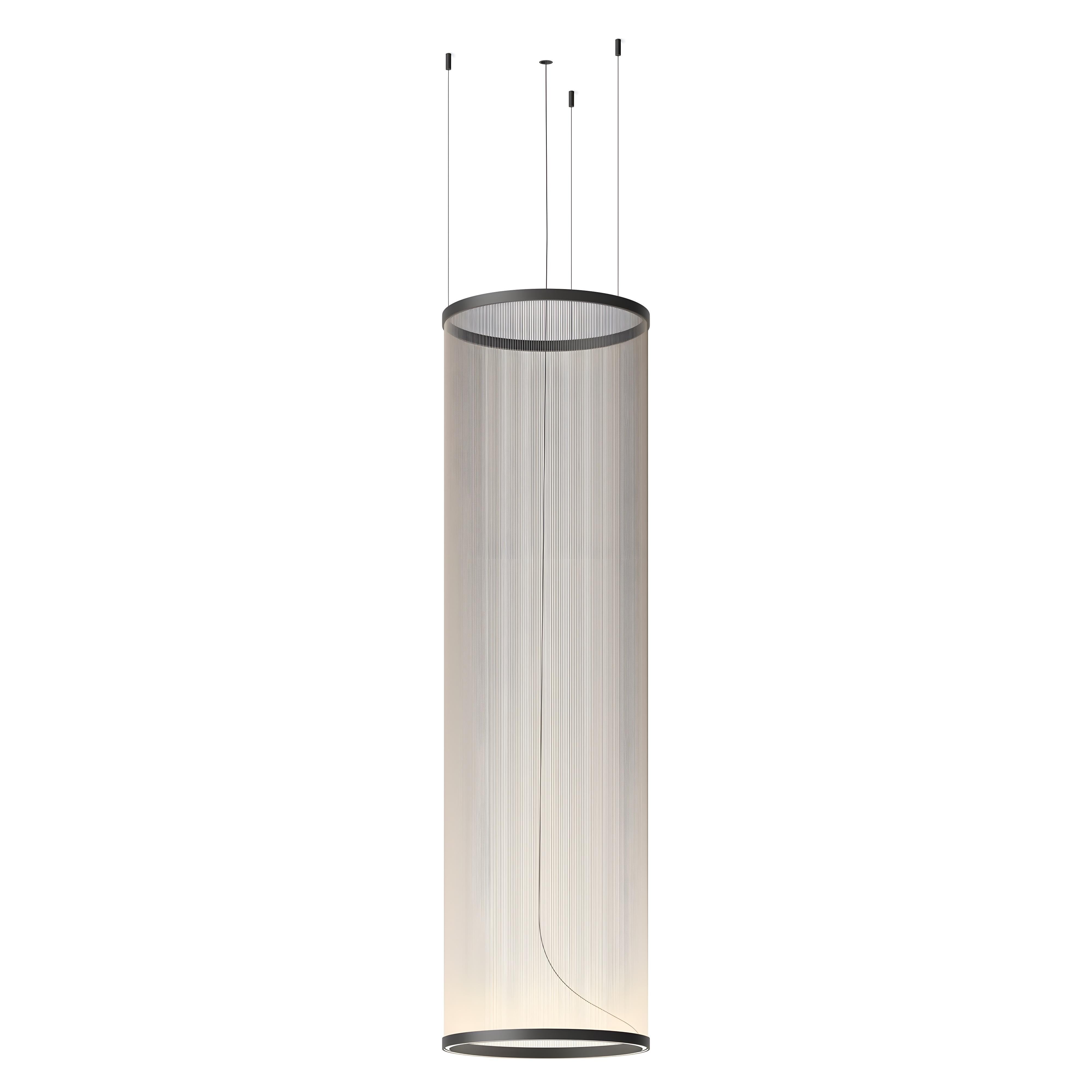 Висящ LED пендел Verto M | Цилиндричен | 20W | 3000K | Черен
