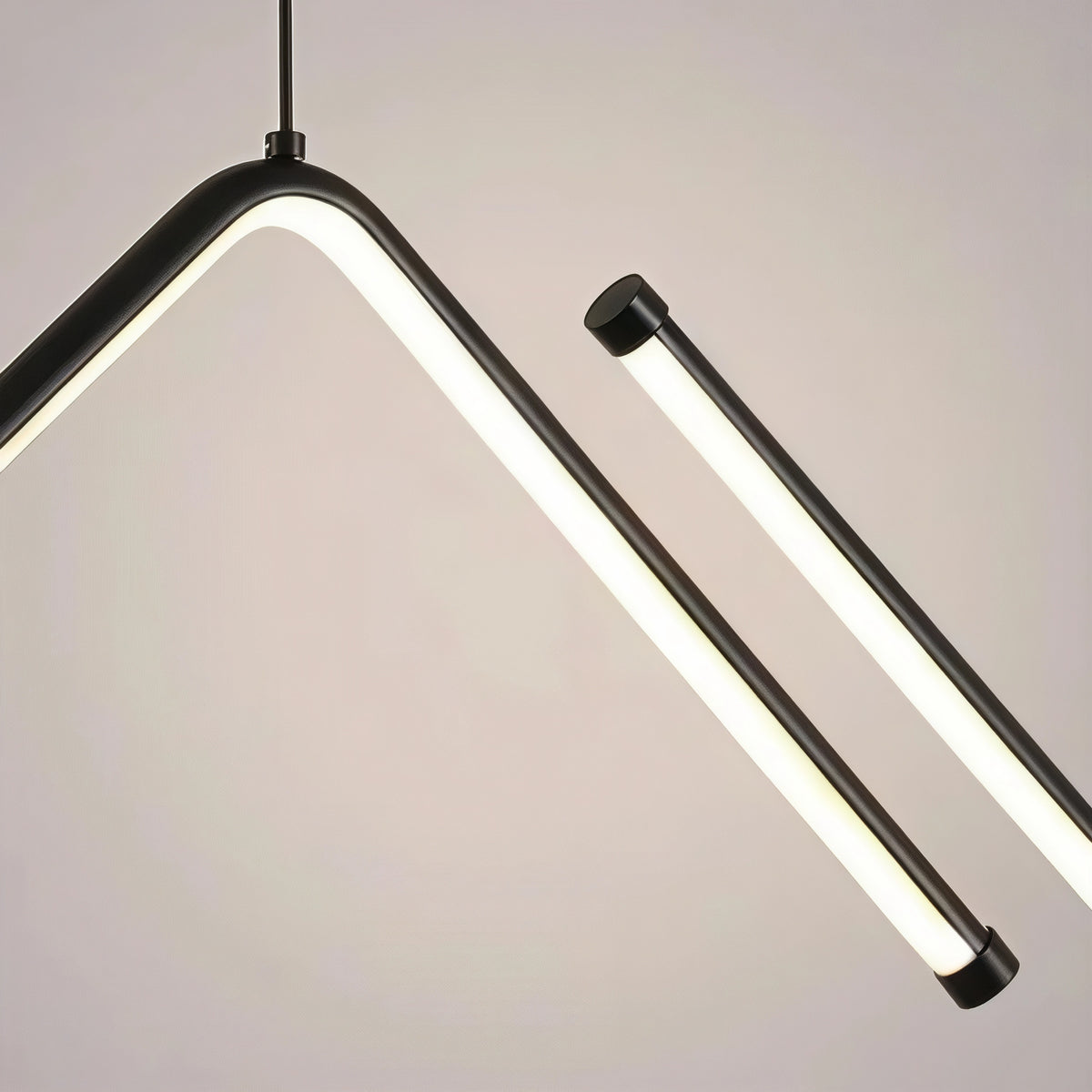 Висящ LED полилей Wave | Вълнообразна форма | 90cm | 24W