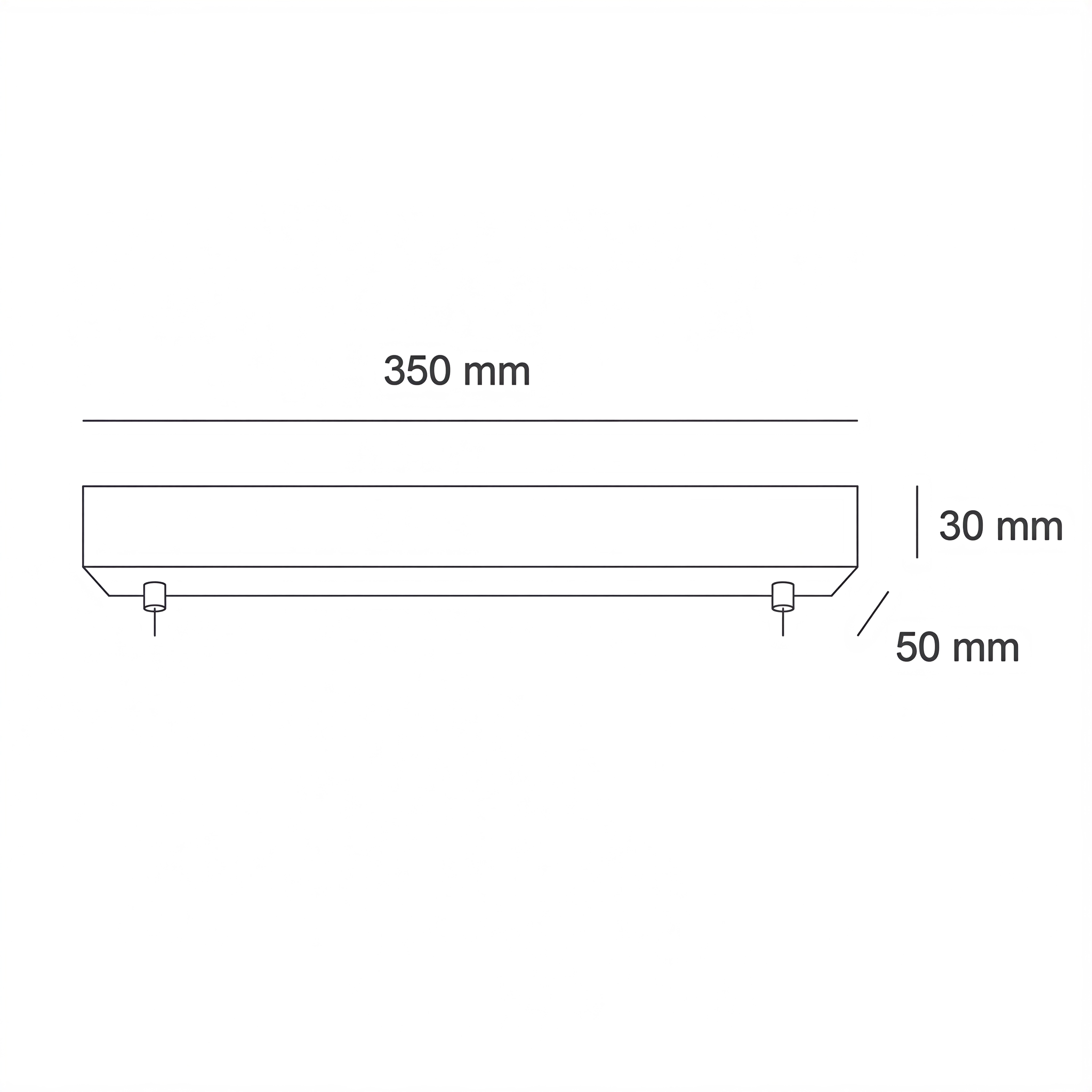 Висяща двойна линейна LED лампа Swing Ceiling | 24W | 3000-6000K