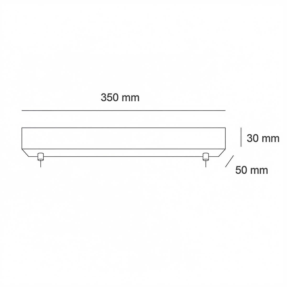 Висяща двойна линейна LED лампа Swing Ceiling | 24W | 3000-6000K