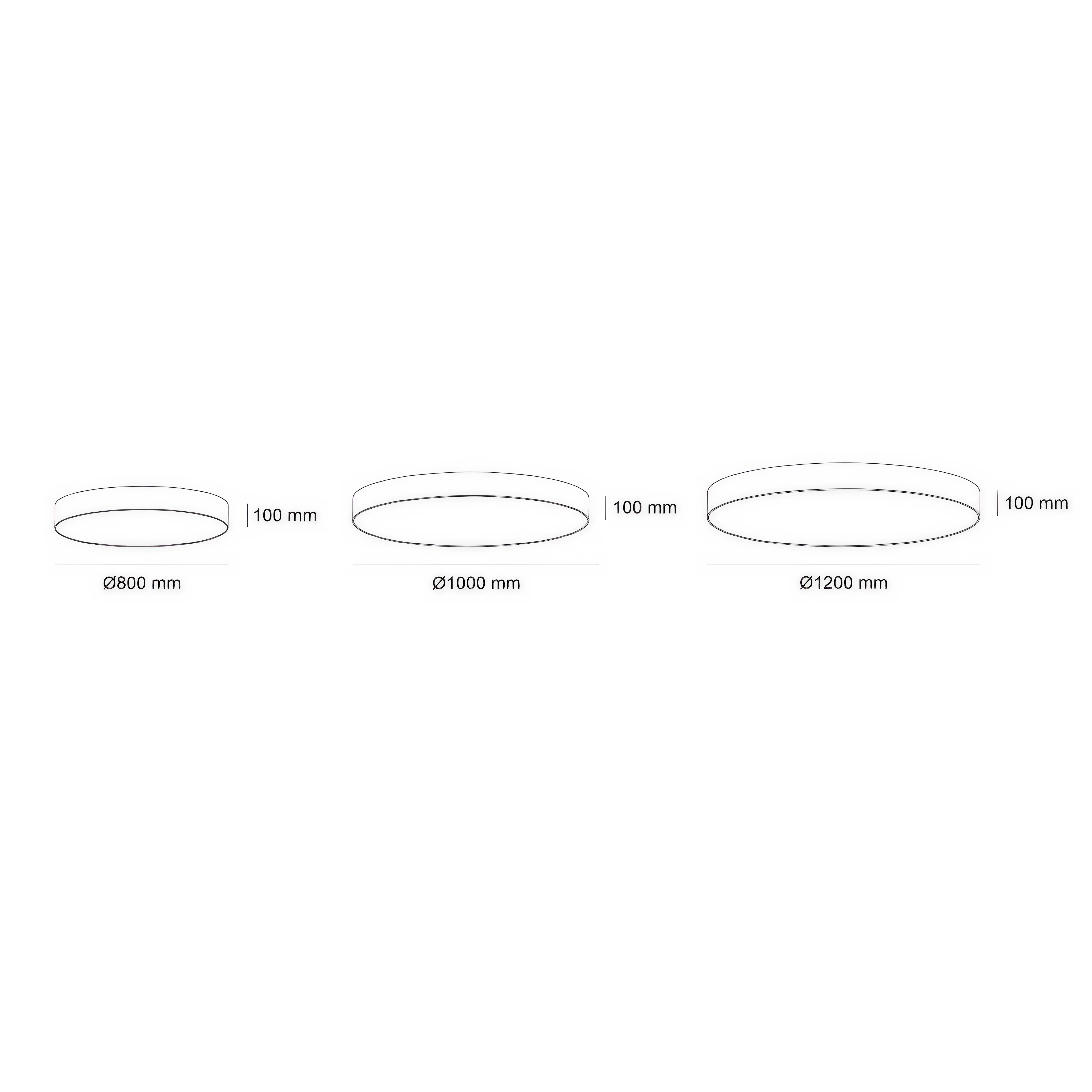 Висяща кръгла LED плафониера Veny XL | Ø80–120cm | 3000-4000K