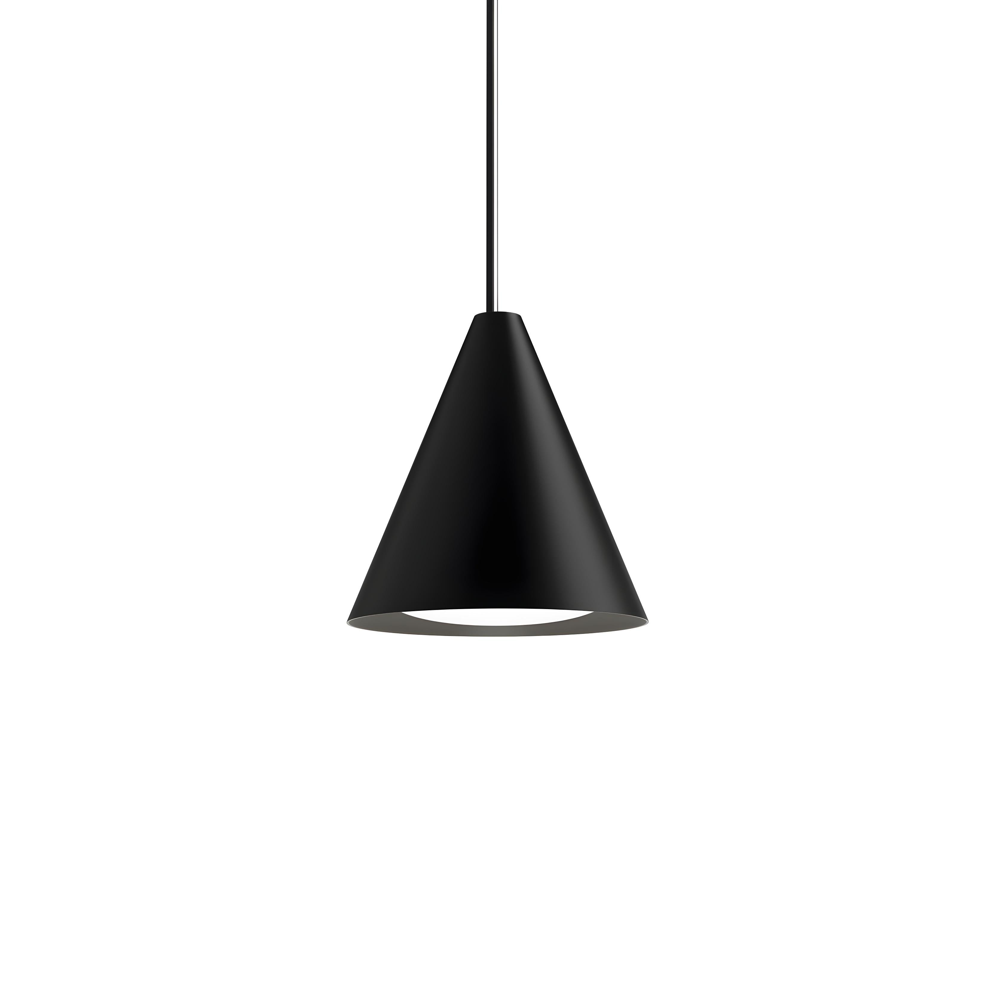 Висяща LED лампа Radiant PS | Конусовидна | 250mm | 7W | Черна
