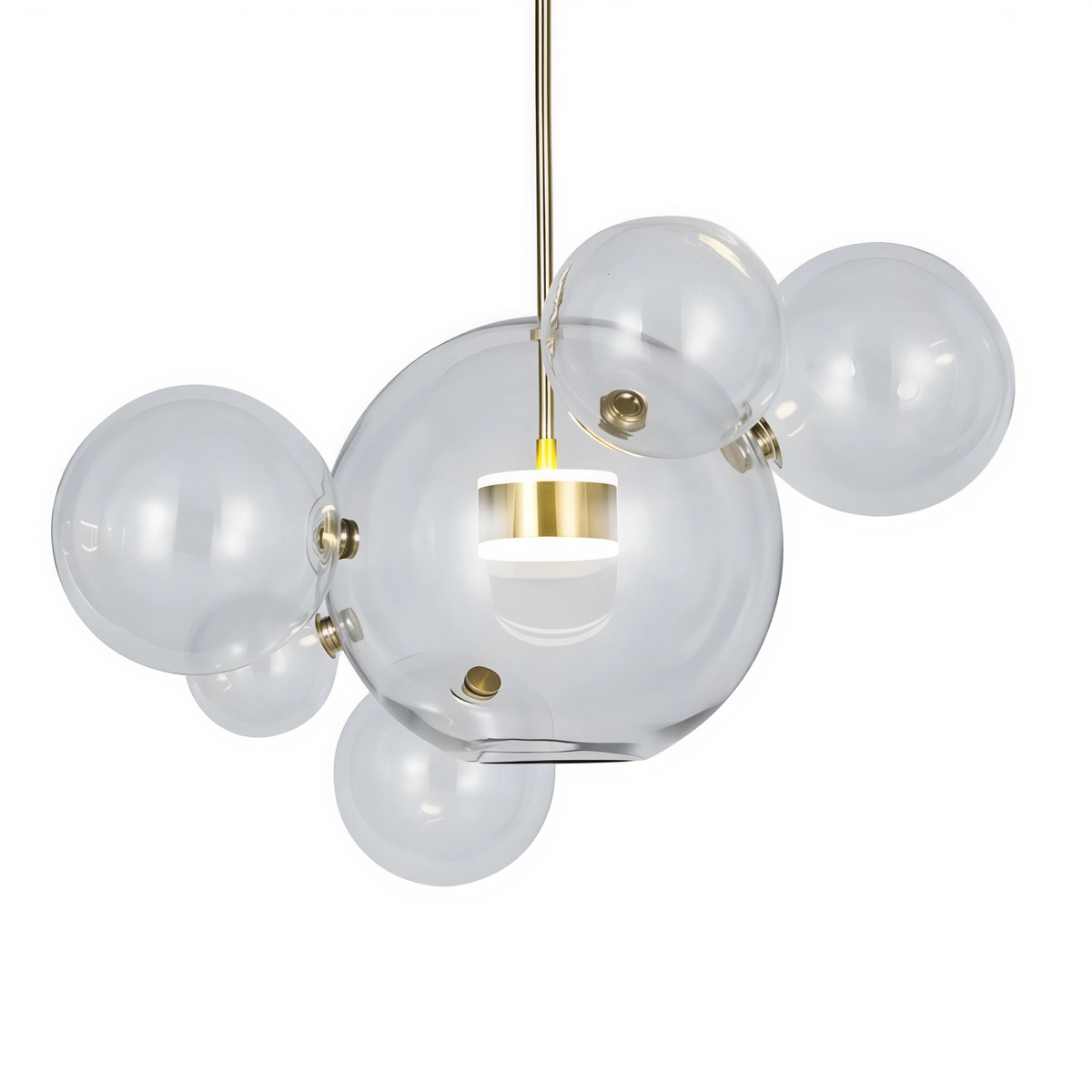 Висяща LED лампа с 6 стъклени мехурчета Orbital 6 | 10W | 3000K