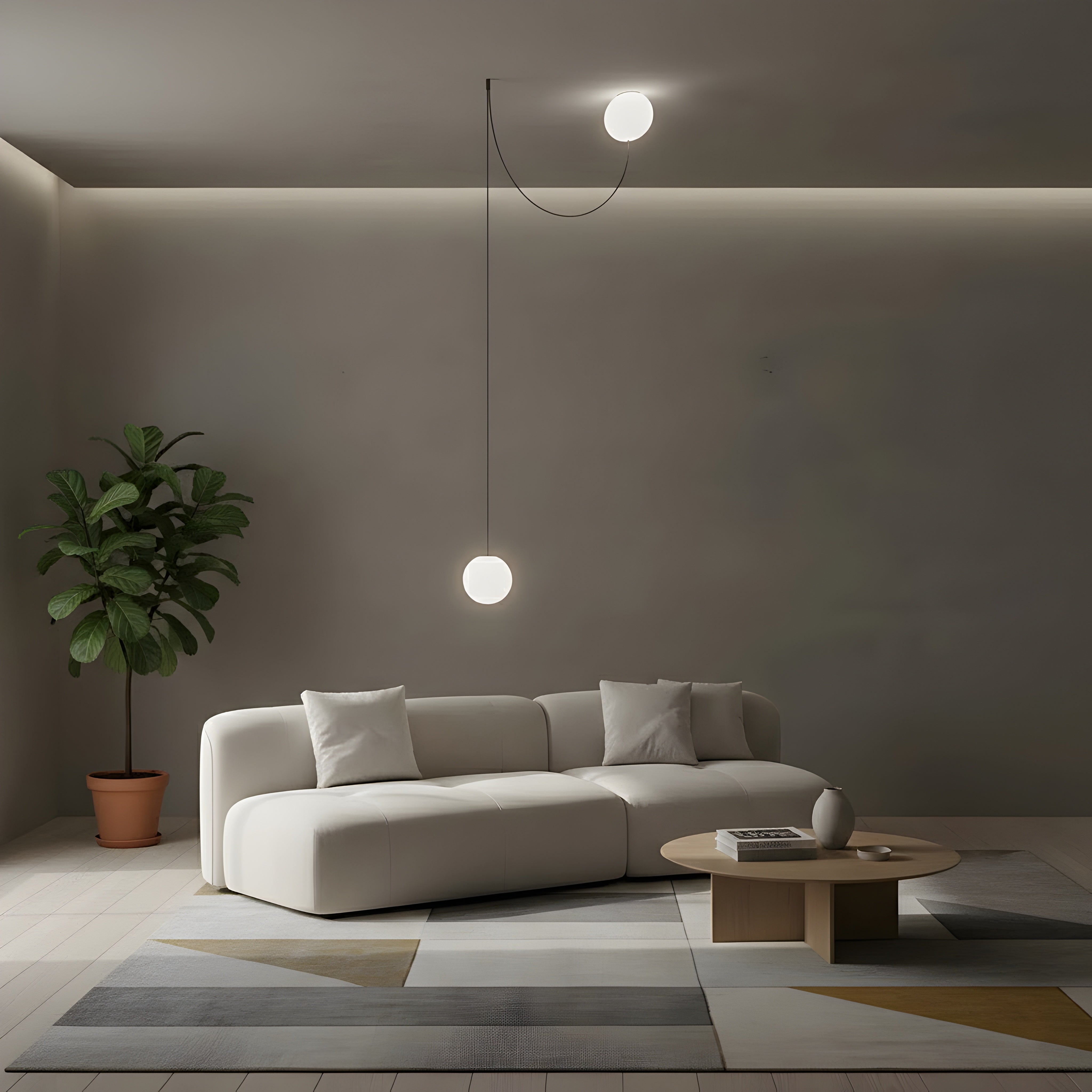 Висяща LED лампа Lumisens | Тип въже | 36W | 3000K