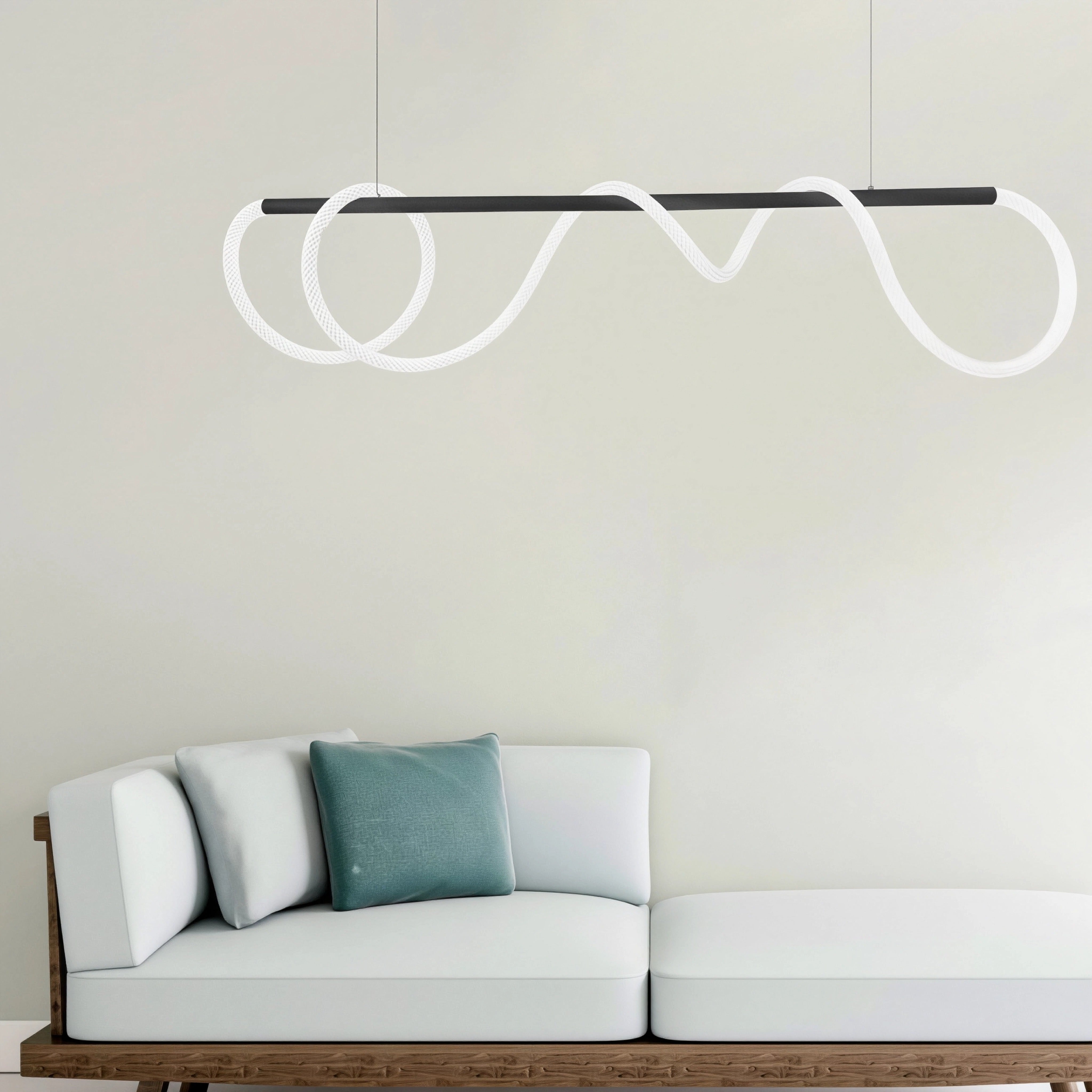 Висяща LED лампа Swing Pendant | Тип въже/маркуч | 45W