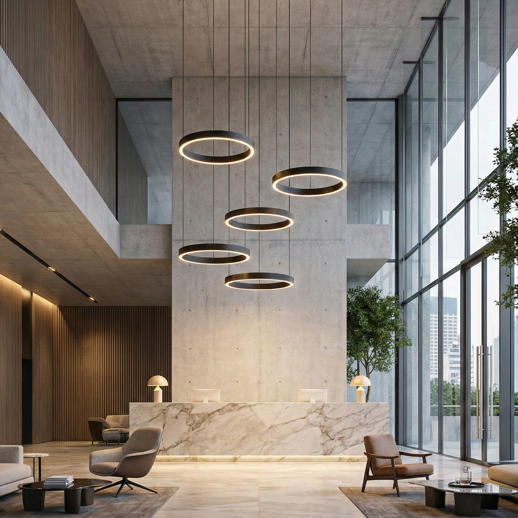 Висящо LED тяло Luno | Тип пръстен | Дистанционно управление | 36W