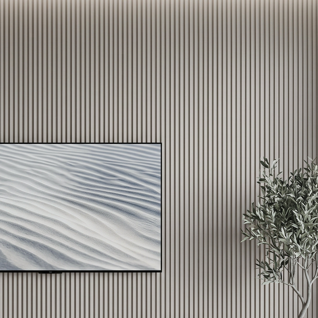 WPC Grid панел Millennium Grey | Бежов дървен ефект | 275 x 15см - alternate view