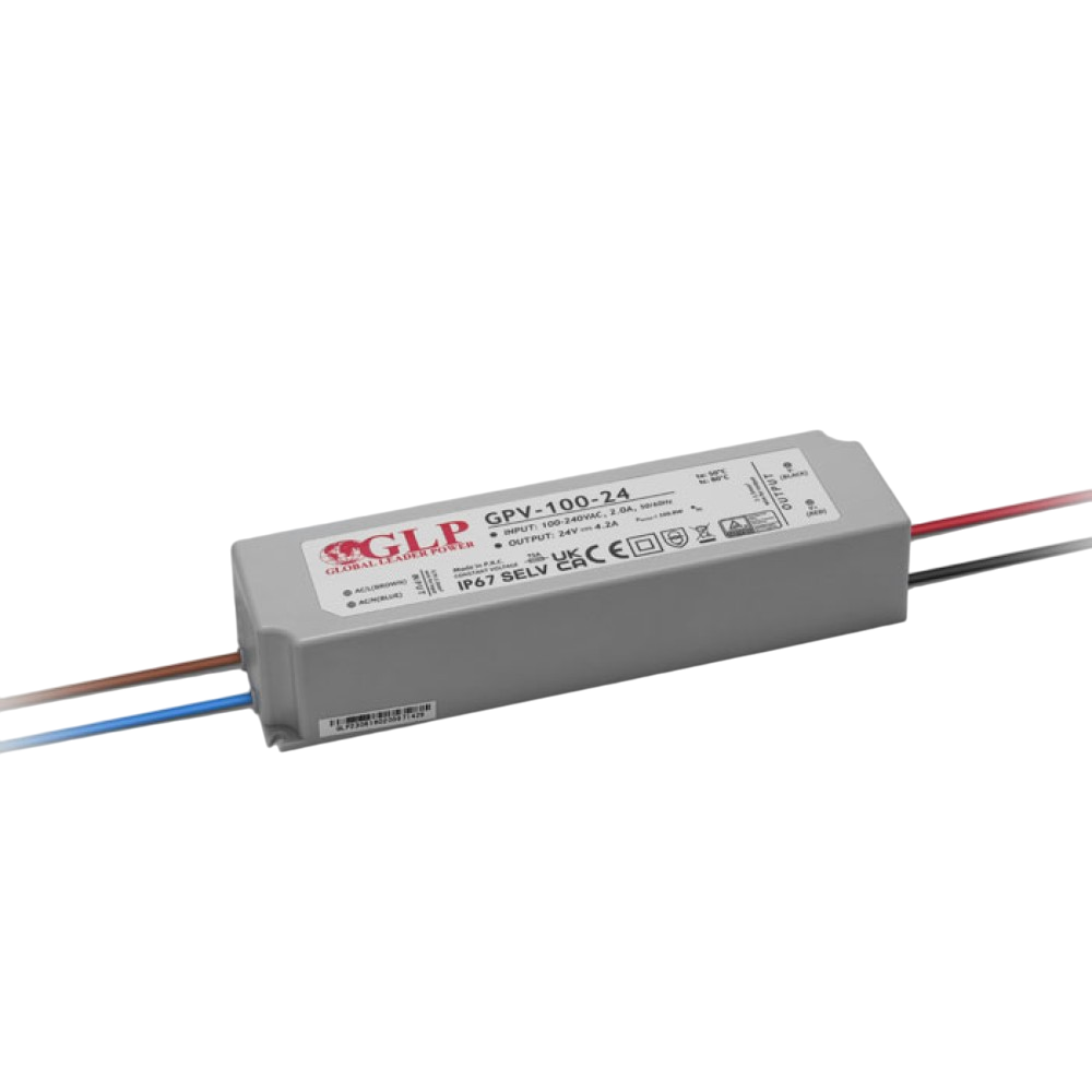 Захранване за LED осветление GLP GPV, 24V, 4.2A, IP67